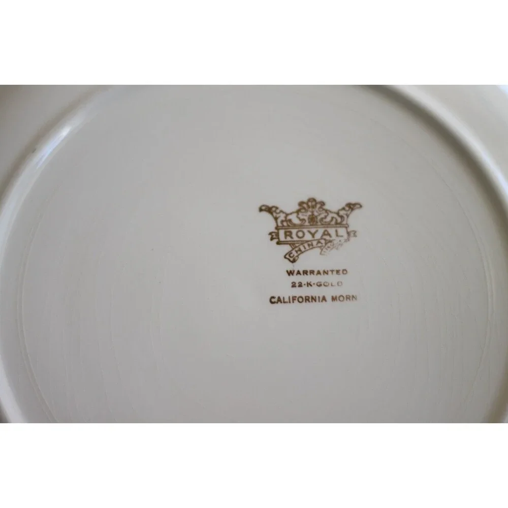 California Morn plate by Royal China 1960s